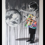 kurar-Save my world 6-8 original all hand made stencil on paper 300G 100x70