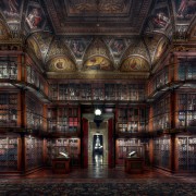 christian voigt - Morgan Library III H 160 cm x B 150 cm Edition 12 DISTANCE FRAME, TULIPWOOD, BLACKFRAME FRAME